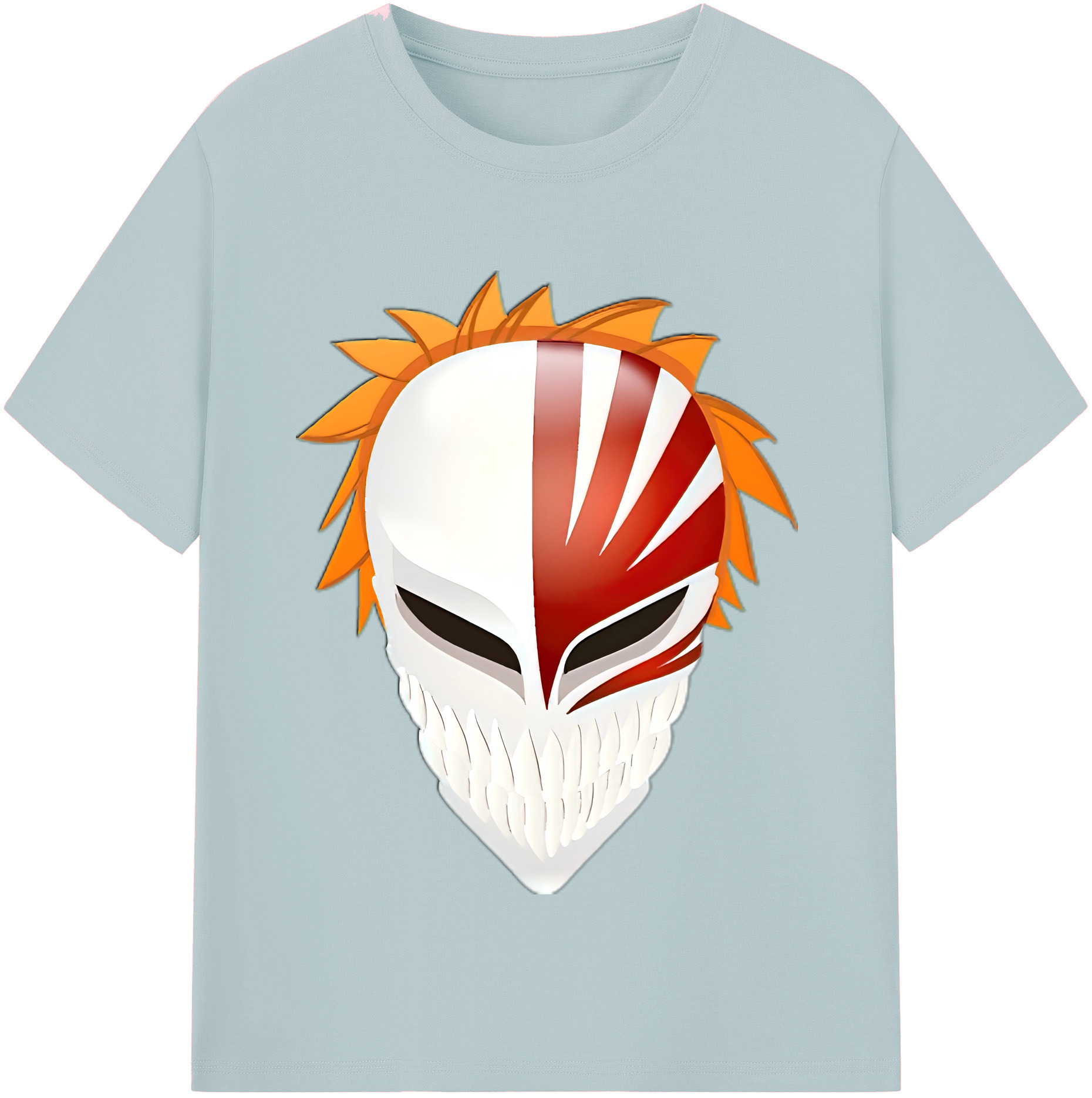 （画像用） ブリーチ 黒崎一護（くろさき いちご）BLEACH Kurosaki Ichigo 綿100％半袖Tシャツ（フロントプリント）